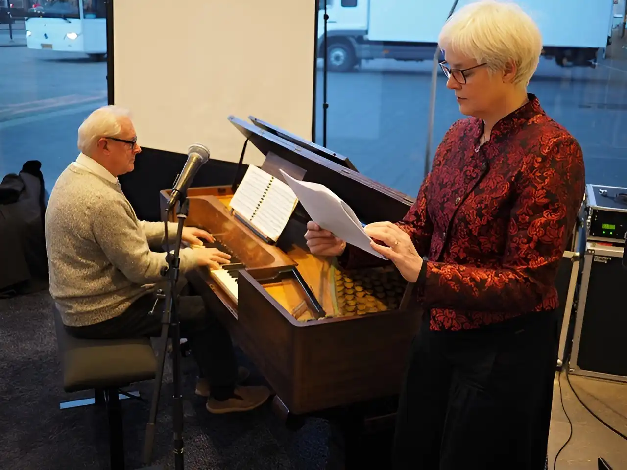 Reina Waagenaar tijdens een klassiek optreden